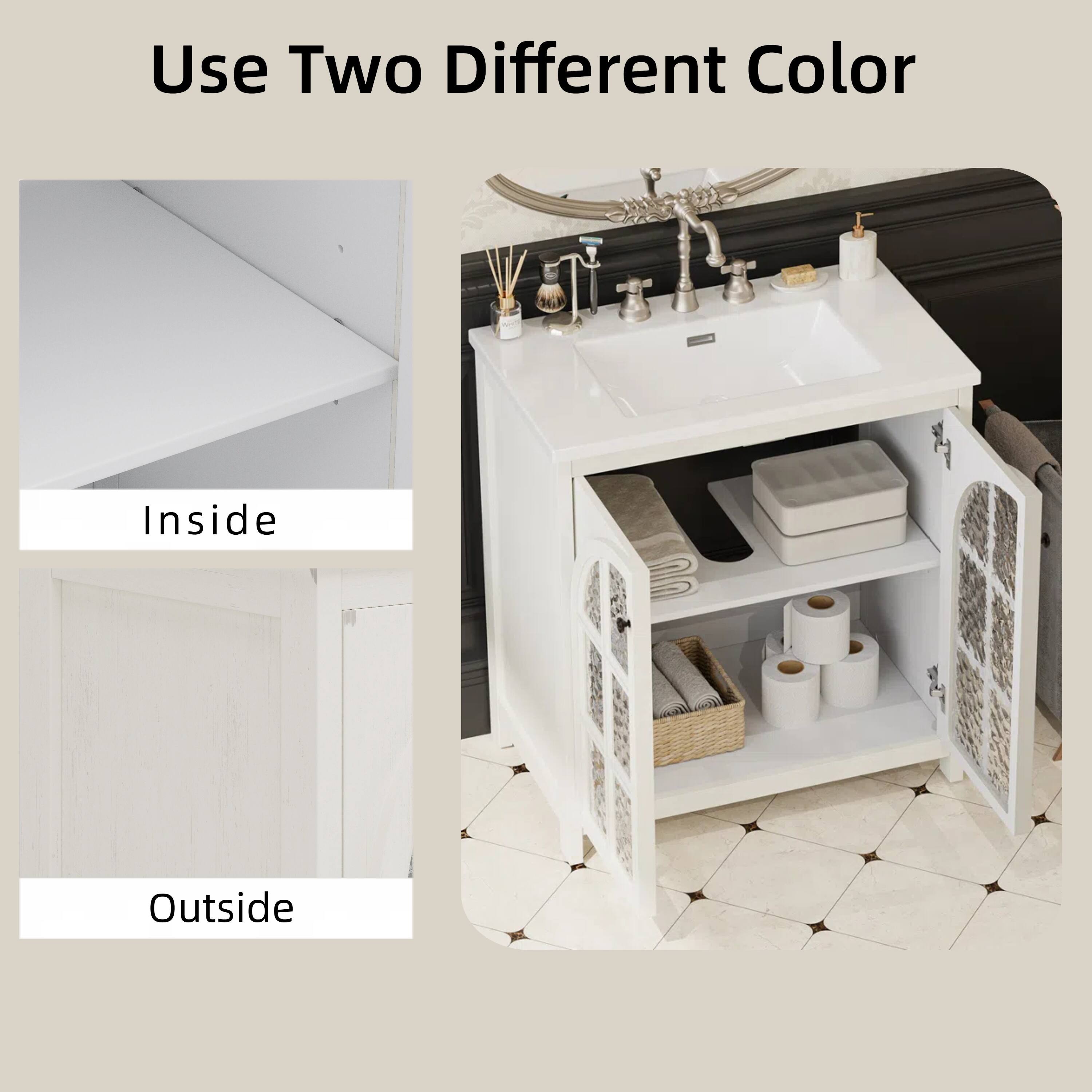 Use Two Different Color

Inside

Outside