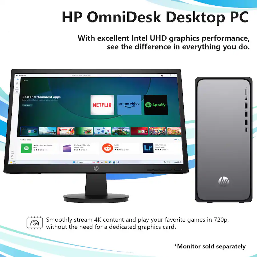 HP OmniDesk Desktop Intel Core i7 14700 with 32GB DDR5 RAM 2TB SSD