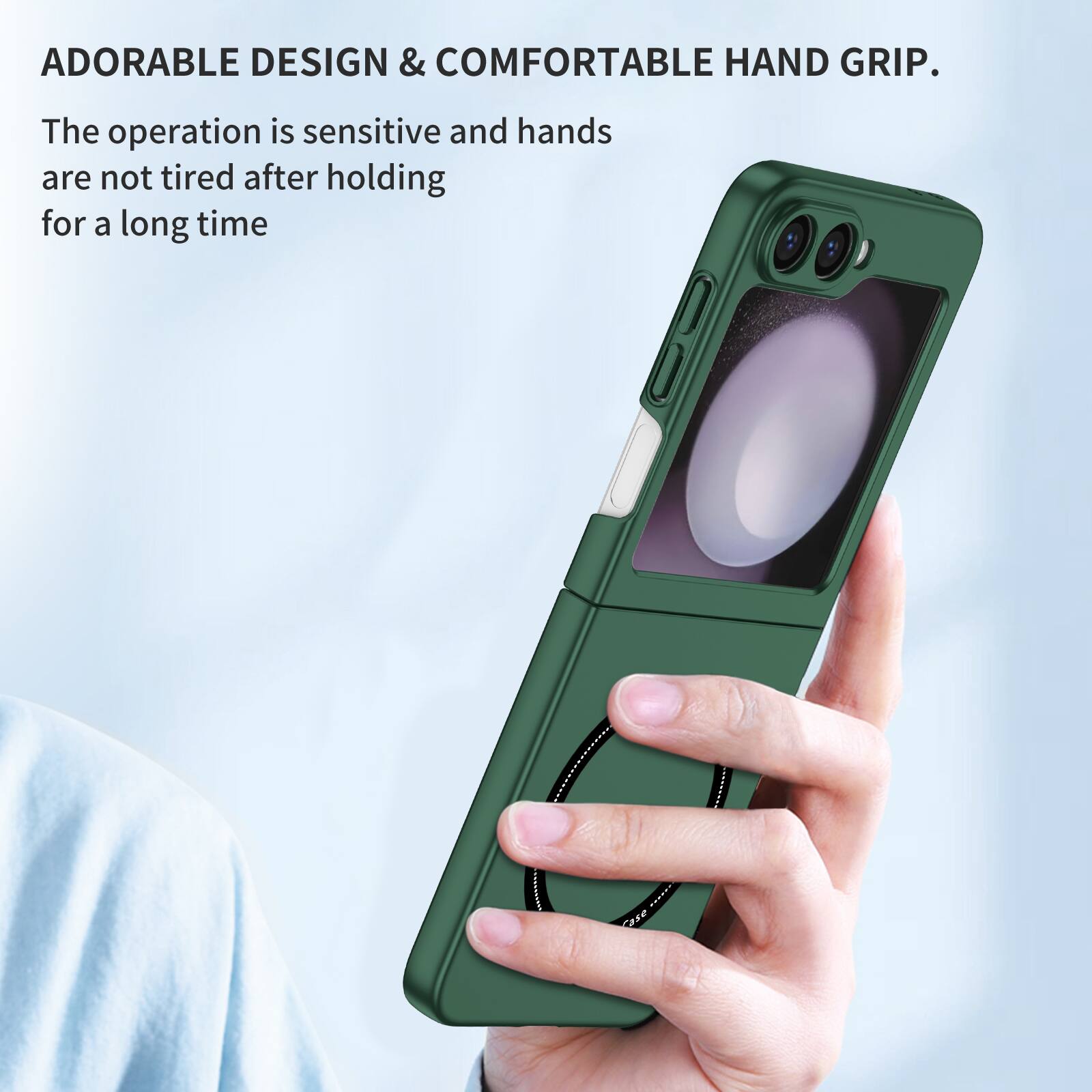 ADORABLE DESIGN & COMFORTABLE HAND GRIP.  
The operation is sensitive and hands are not tired after holding for a long time