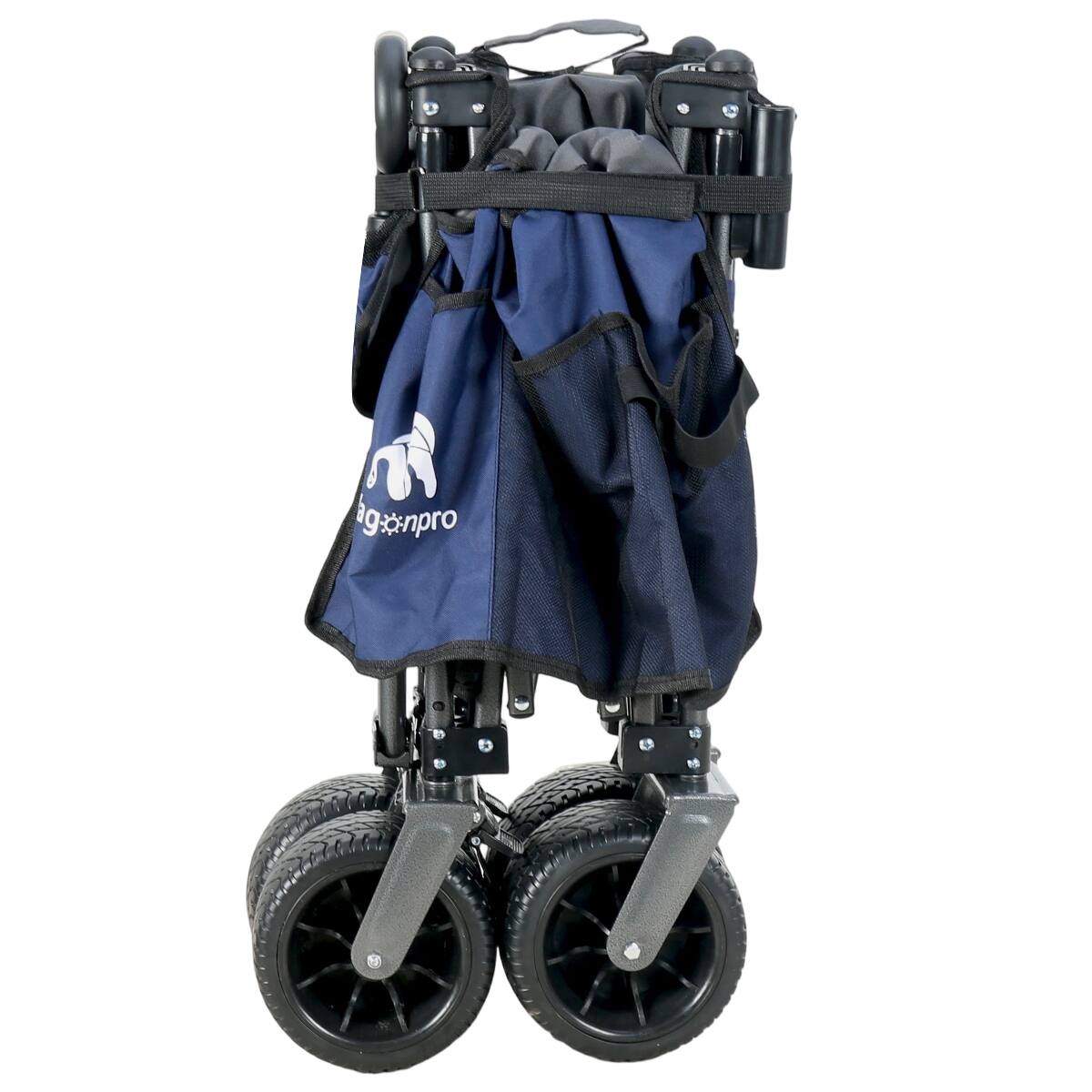 Alt View 10. Loheer - Loheer Folding Garden Wagon Cart with Adjustable Push Pull Handle, Heavy Duty Steel Frame and All Terrain Wheels.