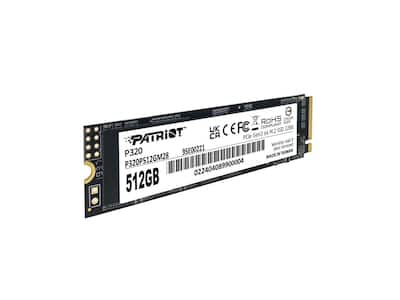 Patriot P320 M.2 2280 512GB PCI Express 3.0 x4 Internal Solid Patriot P320 M.2 2280 512GB PCI Express 3.0 x4 Internal Solid