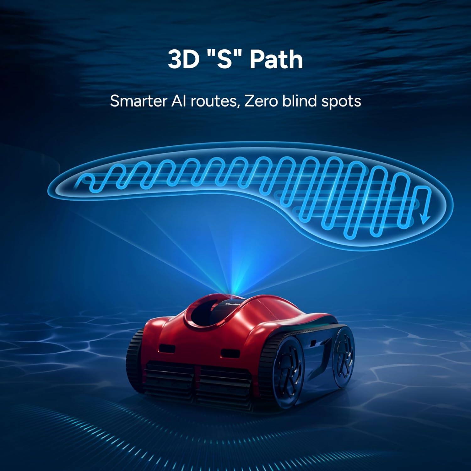 3D "S" Path  
Smarter AI routes, Zero blind spots