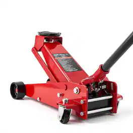 VEVOR - Low Profile Floor Jack, 3 Ton (6614 lbs) Capacity, Steel Racing Floor Jack with Single Piston Quick Lift Pump, Hydraulic - Black;Yellow