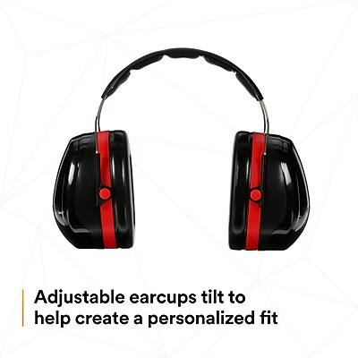 Adjustable earcups tilt to help create a personalized fit