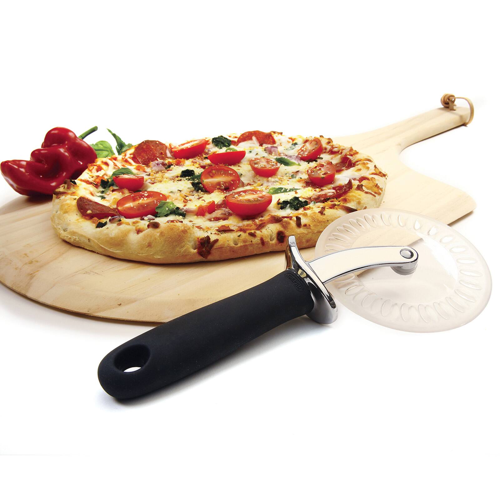 Alt View 1. Norpro - Grip EZ Pizza Wheel with Scalloped Blade - Silver.