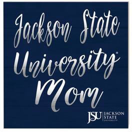 Jardine - Jackson State Tigers 10'' x 10'' Mom Plaque - Navy