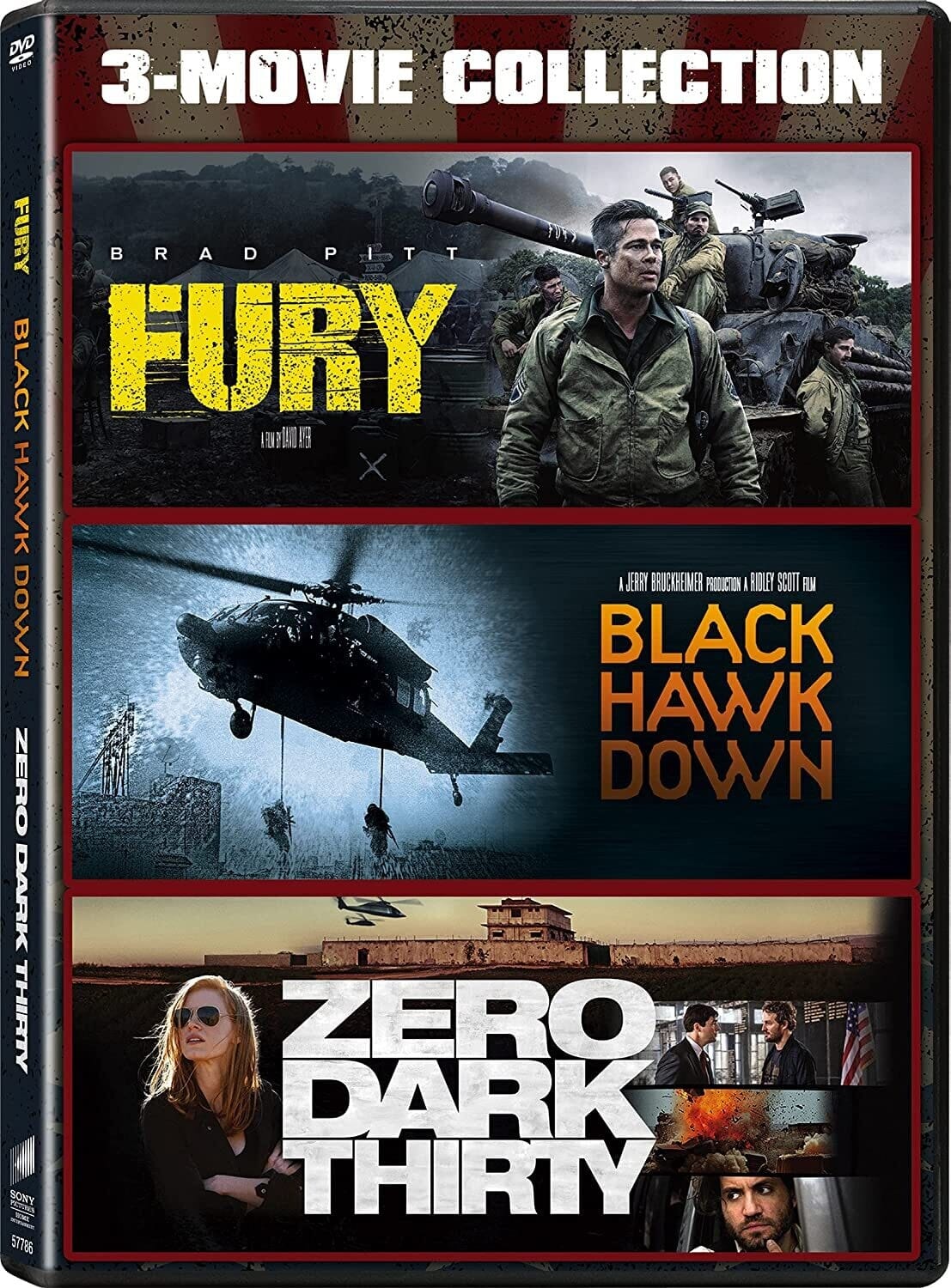 Black Hawk Down / Fury / Zero Dark Thirty  - DVD
