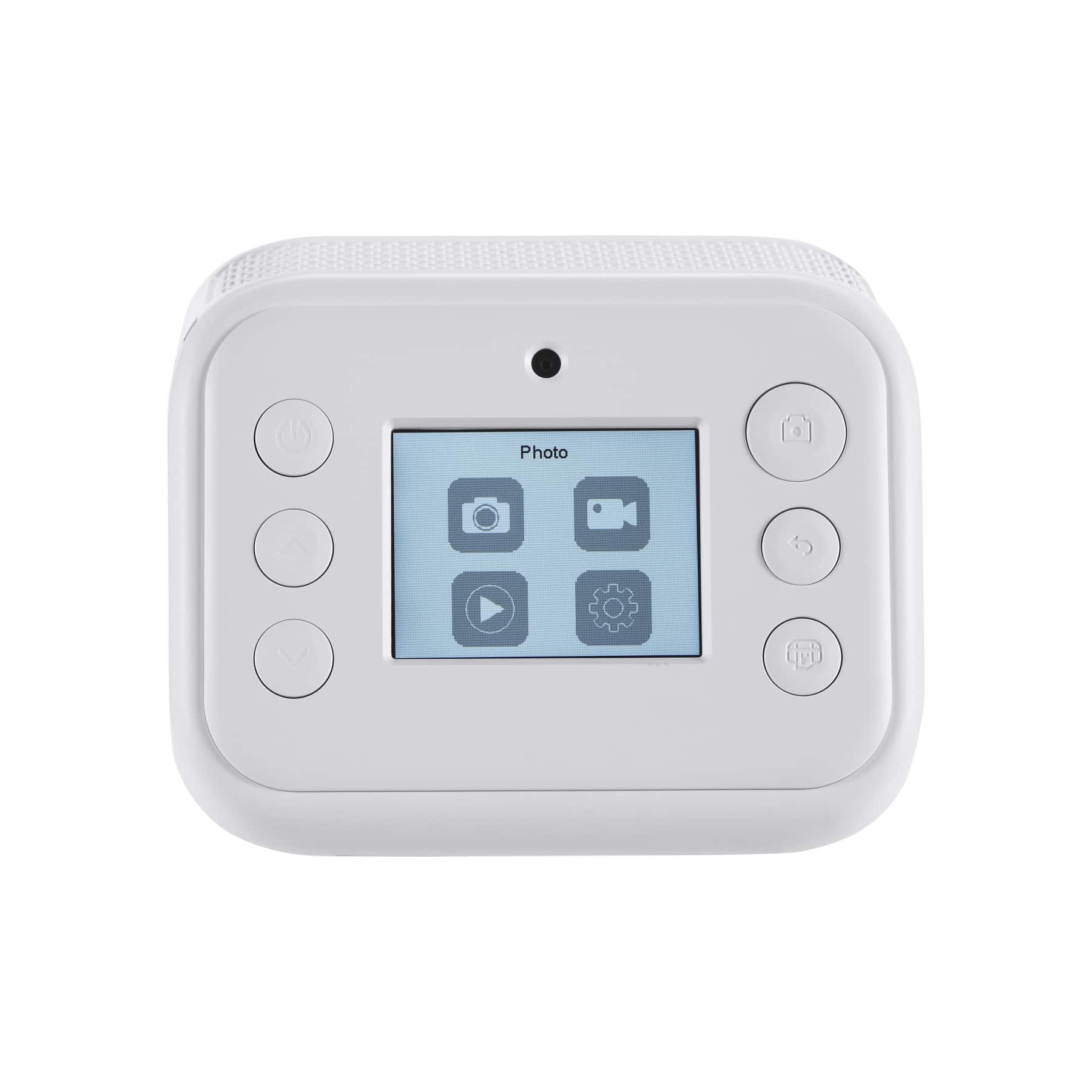 Back. Vivitar - Instant Camera with Printer-2.0"TFT+16GB Micro SD CARD - White.