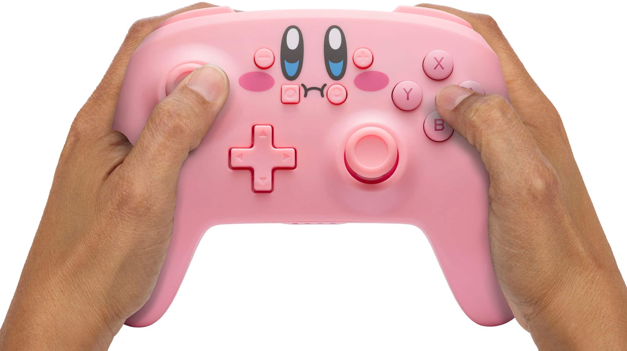 Alt View 23. PowerA - PowerA Wireless Controller for Nintendo Switch - Kirby Mouthful - Kirby Mouthful.