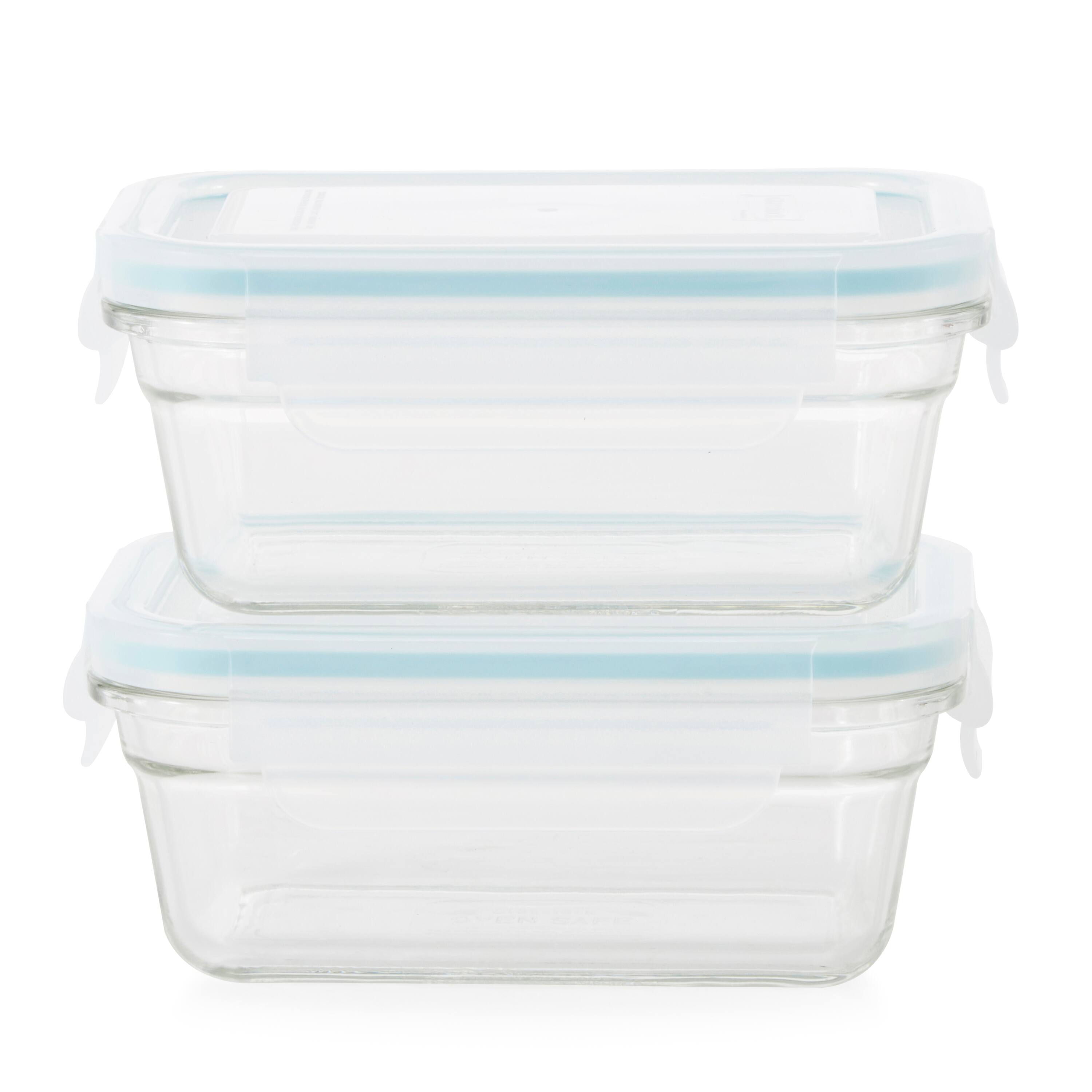 Alt View 2. Glasslock - Glasslock Oven and Microwave Safe Glass Food Storage Containers 14 Piece Set - Clear.