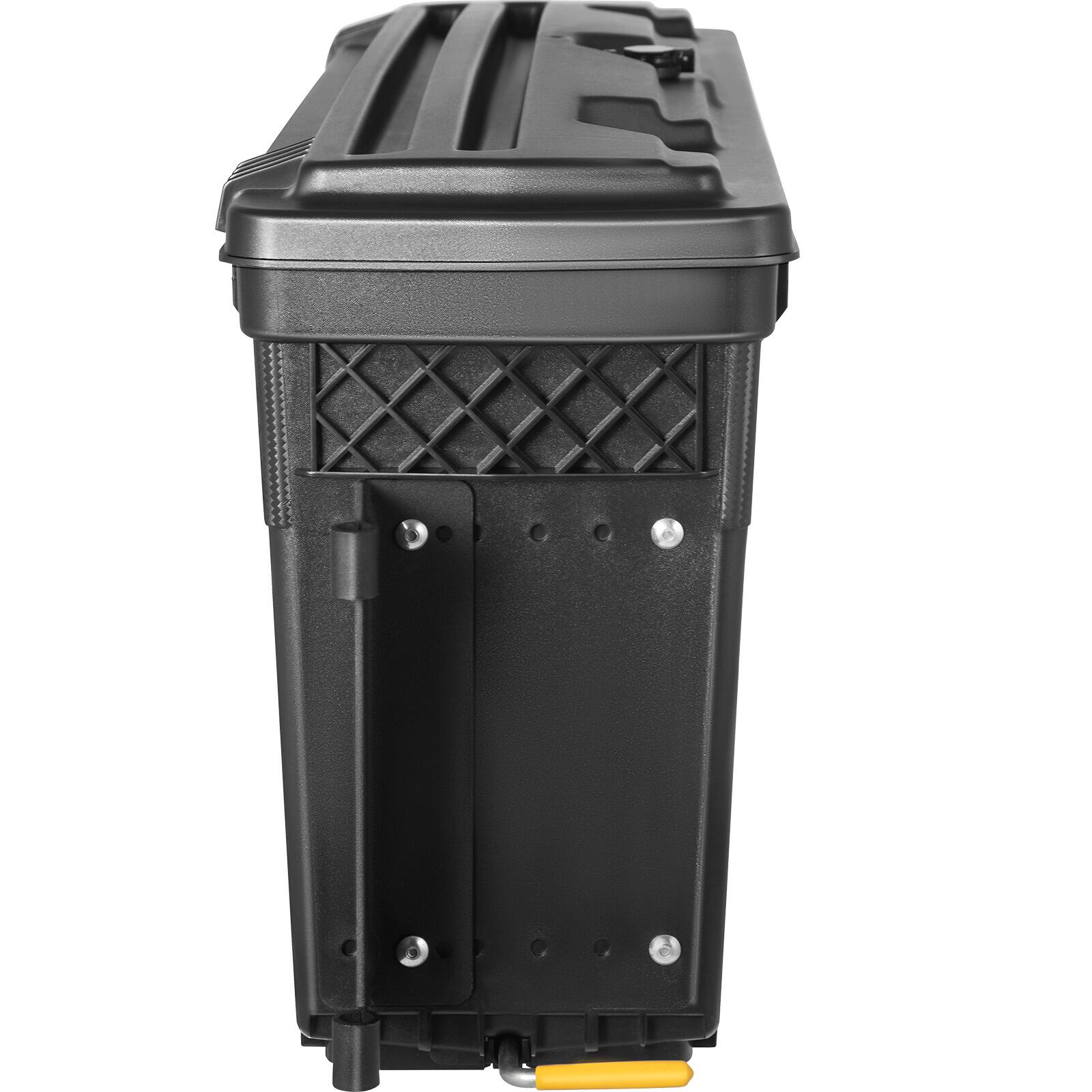 Alt View 5. VEVOR - Truck Bed Storage Box, Lockable Swing Case with Password Padlock, 6.6 Gal/25 L ABS Wheel Well Tool Box - Black.