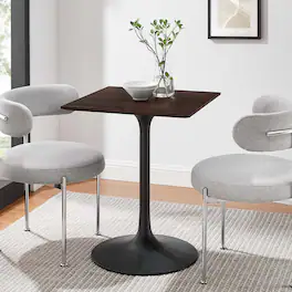 Modway - Lippa Square Wood Dining Table - Black Cherry Walnut
