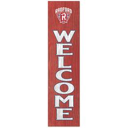 Jardine - Radford Highlanders 12'' x 48'' Outdoor Leaner Welcome Sign - Red