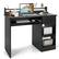 Front. Costway - Costway 22" Wide Computer Desk Writing Study Laptop Table w/ Drawer & Keyboard Tray - Black.
