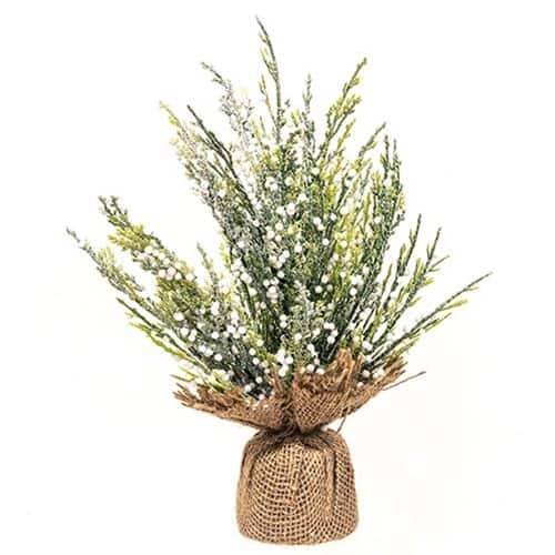 BreeBe - *Frost Berry Tree 12" - Green, White, Brown