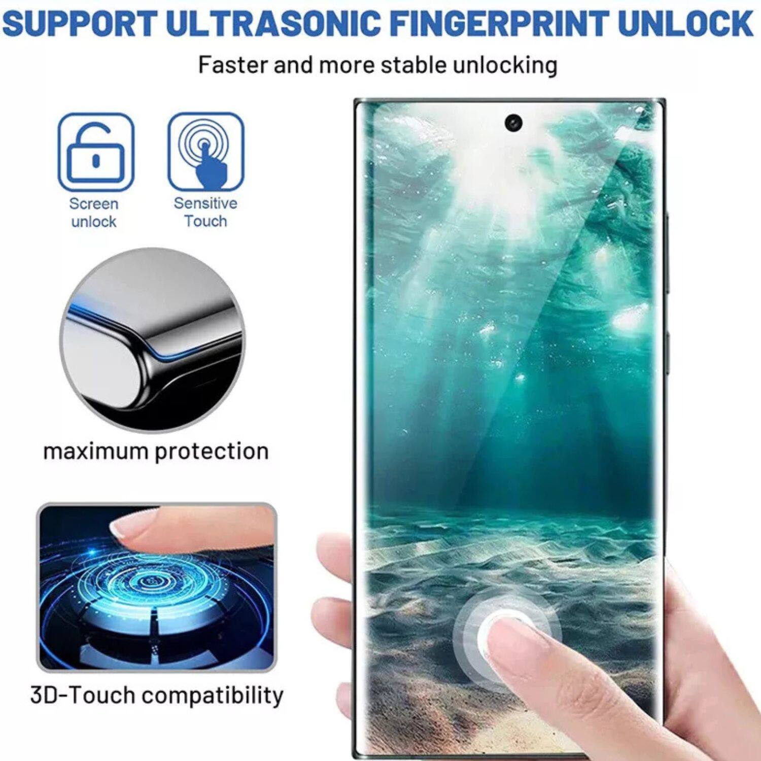 SUPPORT ULTRASONIC FINGERPRINT UNLOCK  
Faster and more stable unlocking  

- Screen unlock  
- Sensitive Touch  
- maximum protection  
- 3D-Touch compatibility