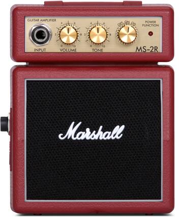 GUITAR AMPLIFIER
INPUT
VOLUME 0 10
TONE 0 10
POWER FUNCTION
OFF ON
MS-2R
Marshall