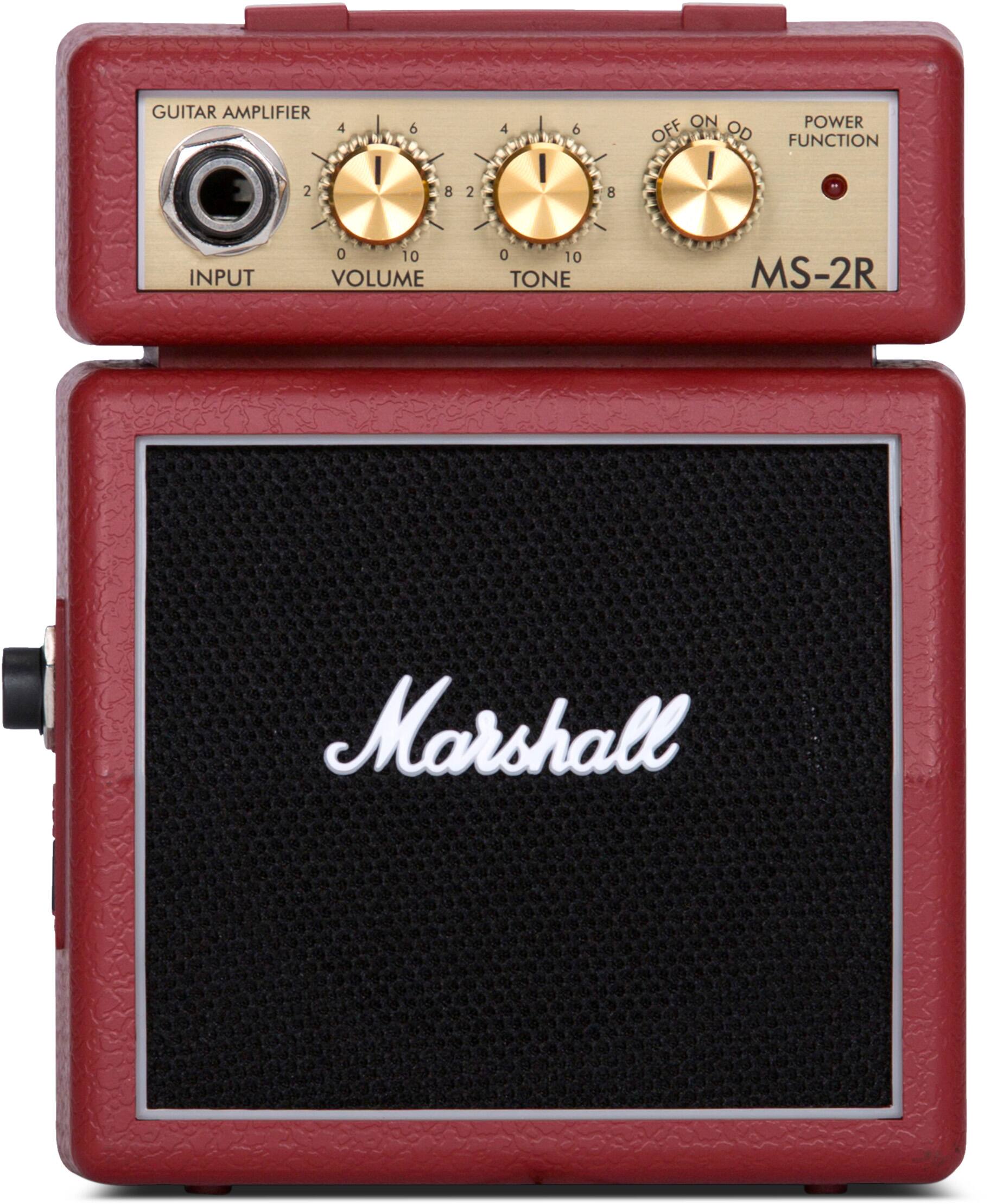 GUITAR AMPLIFIER  
INPUT  
VOLUME 0 10  
TONE 0 10  
POWER FUNCTION  
OFF ON  
MS-2R  
Marshall