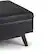 Alt View 15. Simpli Home - Owen 34 inch Wide Mid Century Modern Rectangle Coffee Table Storage Ottoman - Distressed Black.