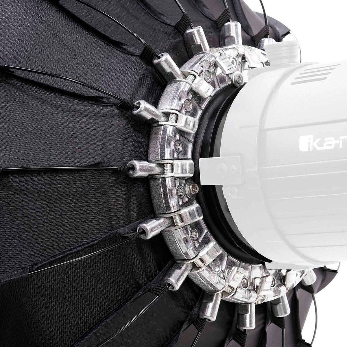 Alt View 5. Ikarao - Ikan SB-24 24" Softbox for HF150 & SFB150 LED Fresnel Lights.
