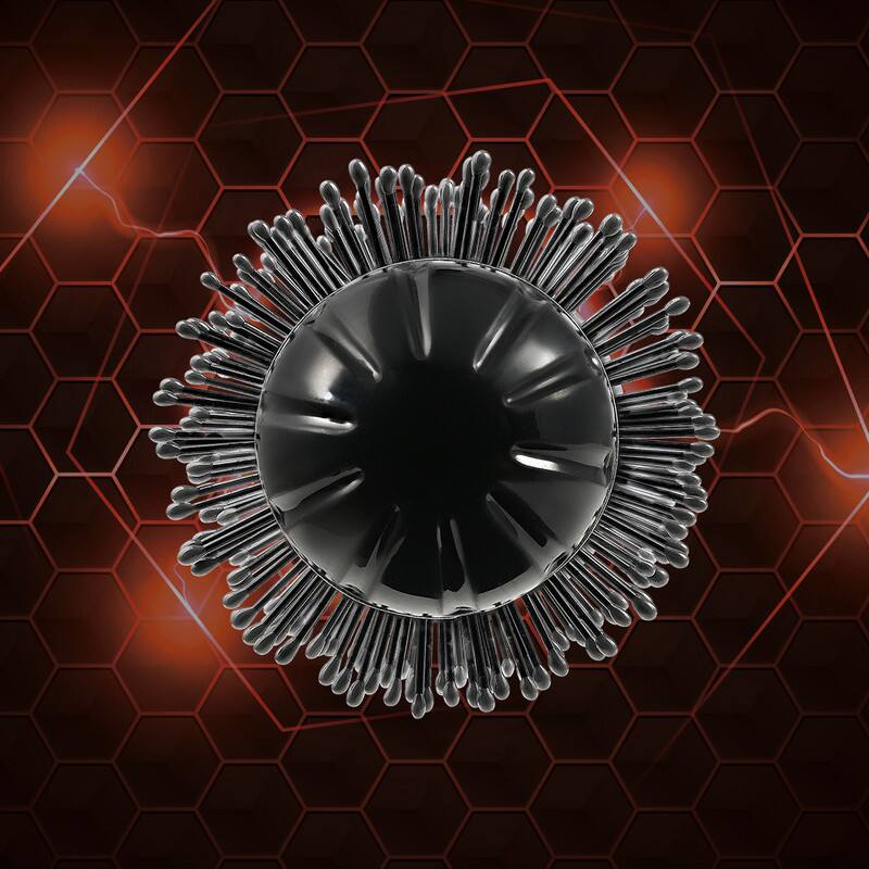 Back. StyleCraft - Silver Bullet Genesis Professional Round Hot Brush 1.5-inch Hair Styler - Black.