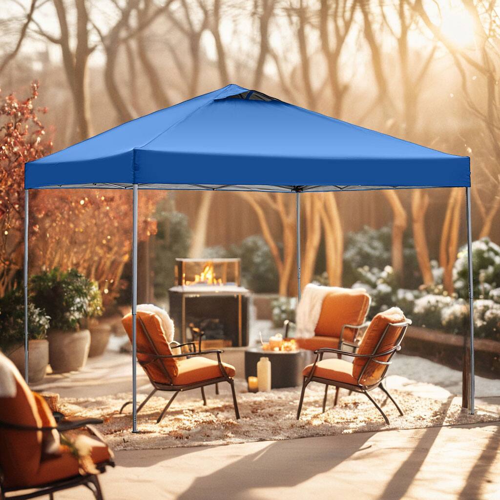 Alt View 1. Ainfox - Ainfox Pop Up Gazebo Outdoor Canopy Tent Without sidewalls - Blue.