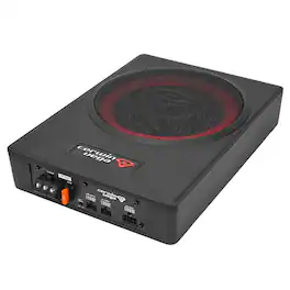 Cerwin Vega - Cerwin-Vega VPAS841 Under-seat Bass Solution With Vega Bass + 4 Channel Output For Additional Speakers - Black/Gray
