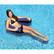 Angle. Swimline - Swimline: Fabric Covered U-Seat, Inflatable Pool Float, Blue, Adults & Kids.