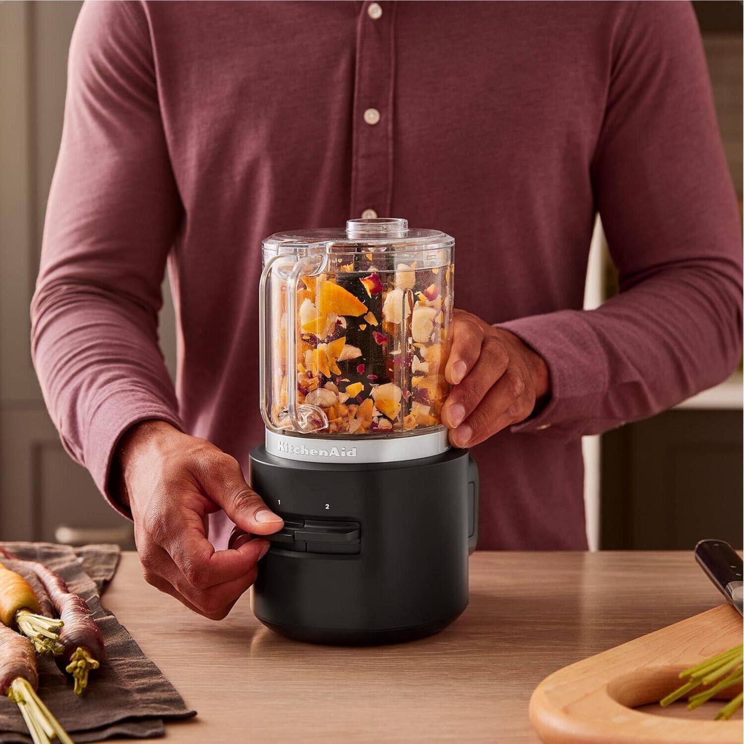 Alt View 6. KitchenAid - Go Cordless 3.5 Cup Food Chopper with Battery - Black.