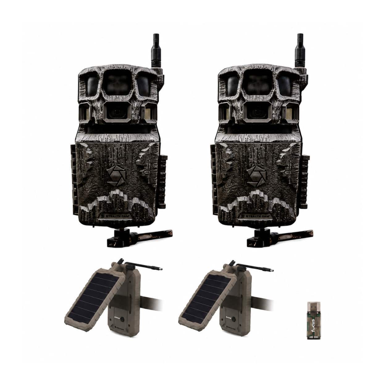 Stealth Cam - Revolver Pro 3.0 360-Degree Cellular Trail Camera Bundle