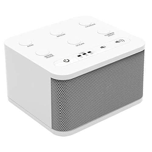 Cozy Serene - Bedroom Sleep Sound Machine - Noise Device For And With Rain Sounds Portable Cancellation Nap Time Bedroom Or - White