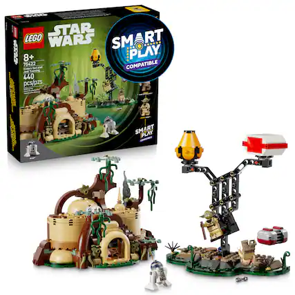a -- a n - m rniatcom | ree LEGO STAR WARS SMART PLAY - 75422 COMPATIBLE Yoda's Hut and Jedi Training 440 pcs/pzs AS - - - - - - - - - - - - - - SMART PLAY COMPATIBLE