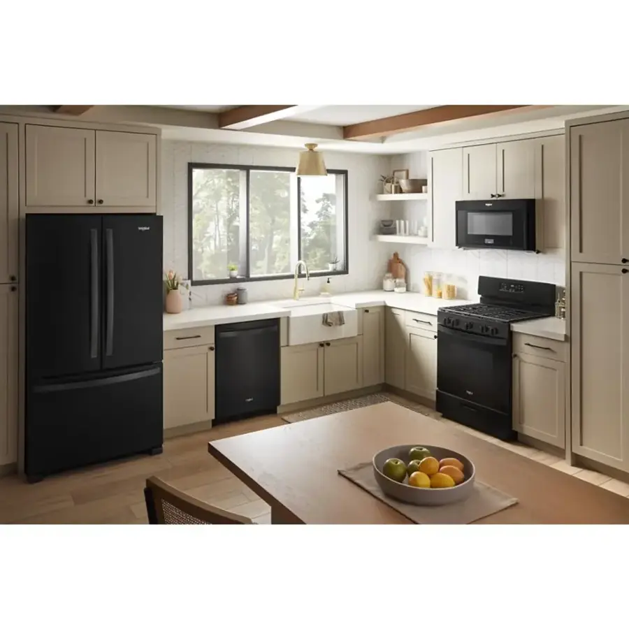 Alt View 13. Whirlpool - 24" Top Control Built-In Stainless Steel Tub Dishwasher with 3rd Rack, Large Capacity, 47 dBA - Black.