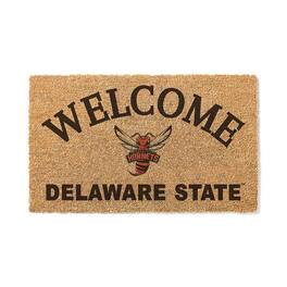 Jardine - Delaware State Hornets 18" x 34" Welcome Coir Doomat - Brown