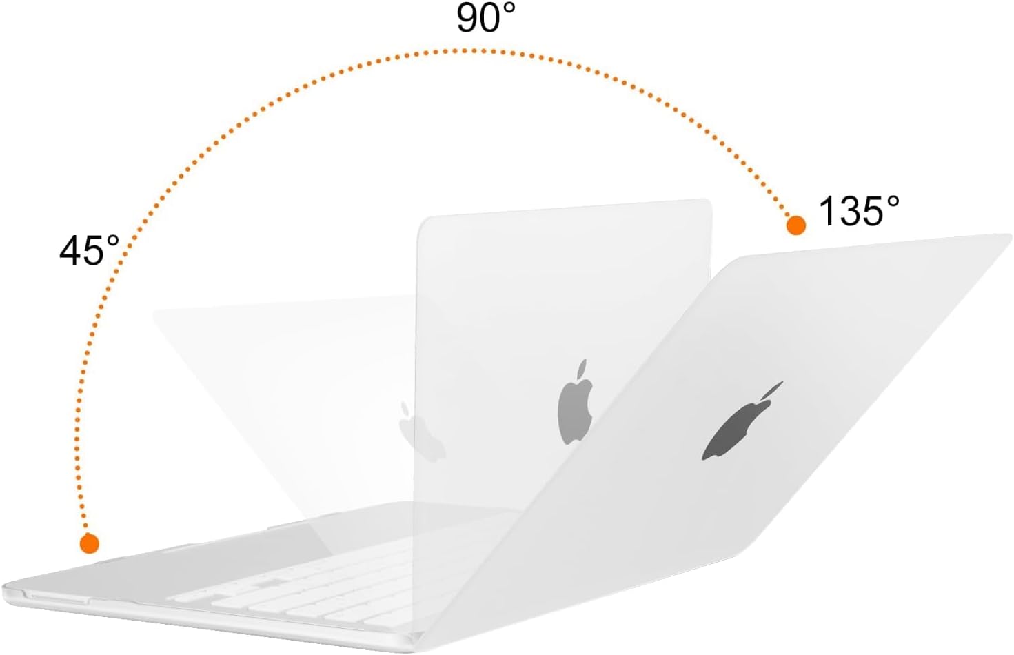 Alt View 4. mosiso - Protective Hard Shell Case for MacBook Neo 13 inch Model A3404 (2026) - Frosted Clear.