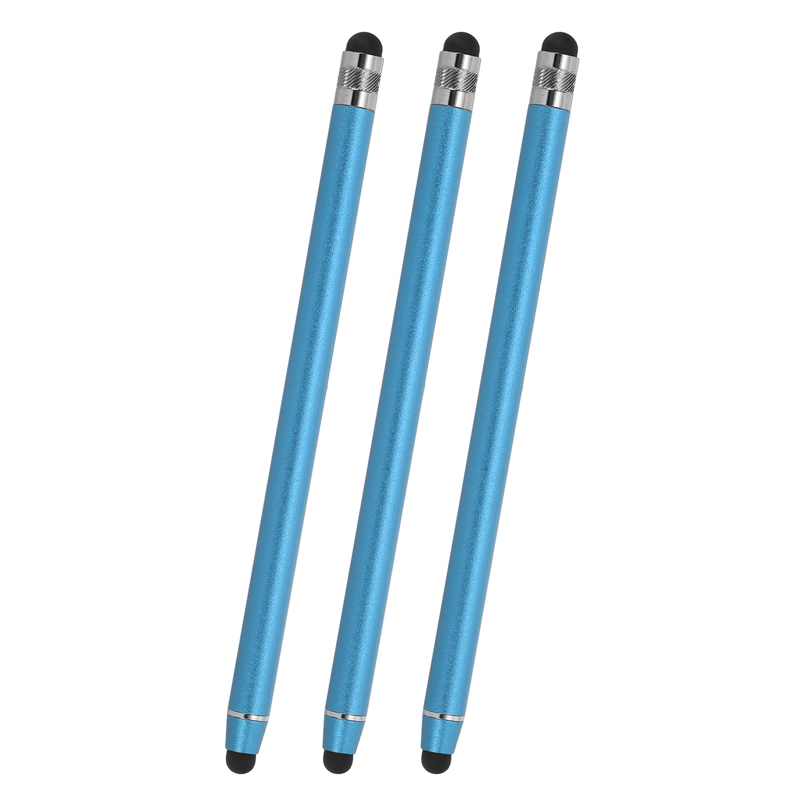 Unique Bargains - 3pcs Stylus Pens for Touch Screens, 2 in 1 High Sensitivity Universal Pen Capacitive Stylus for Phone Tablets Laptop - Blue