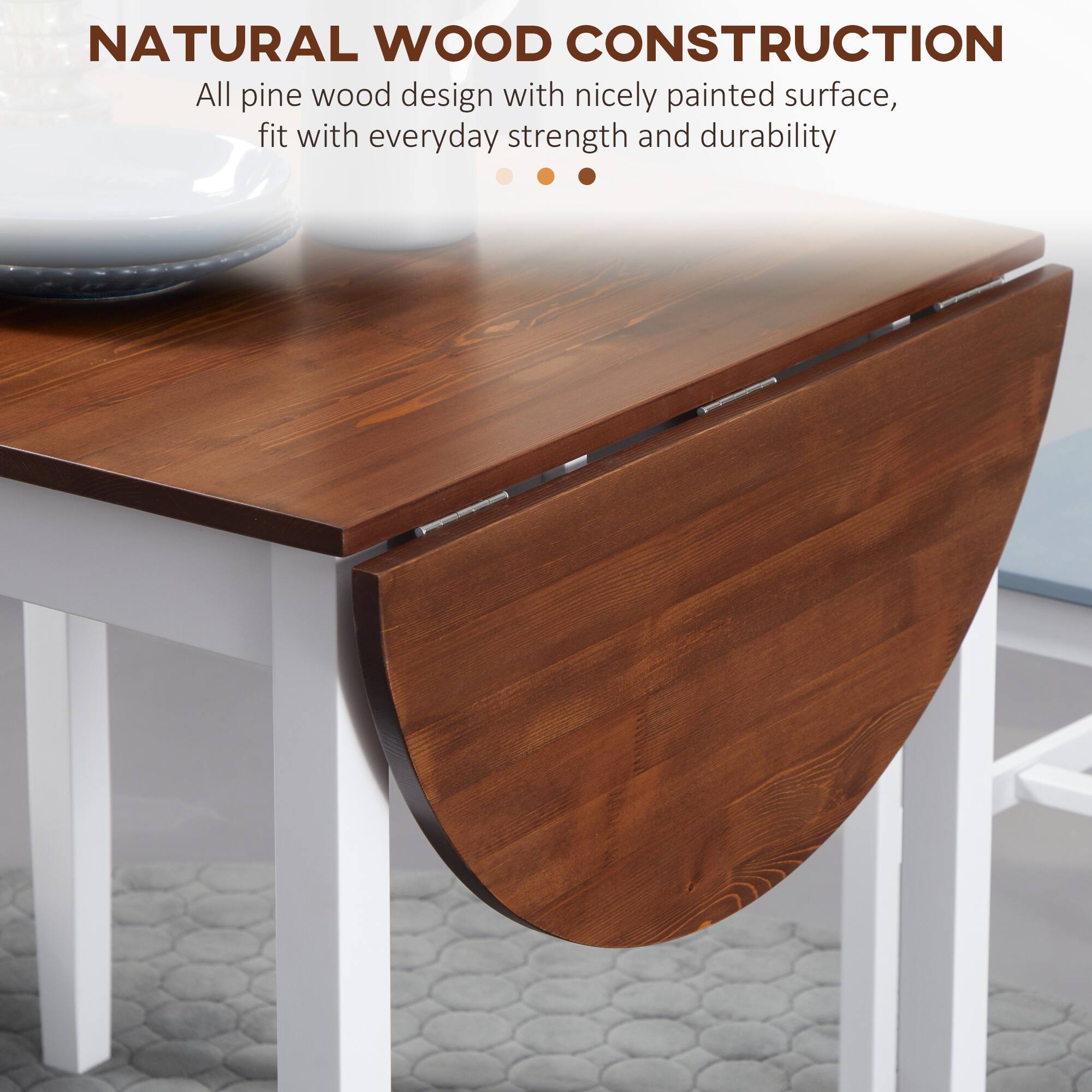NATURAL WOOD CONSTRUCTION
All pine wood design with nicely painted surface, fit with everyday strength and durability