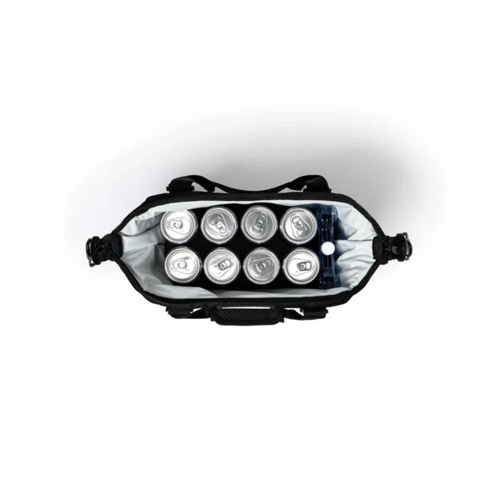 Left. AO Coolers - AO Coolers Carbon Series Leakproof 12 Pack Cooler (Black) for Food and Drinks - Black.