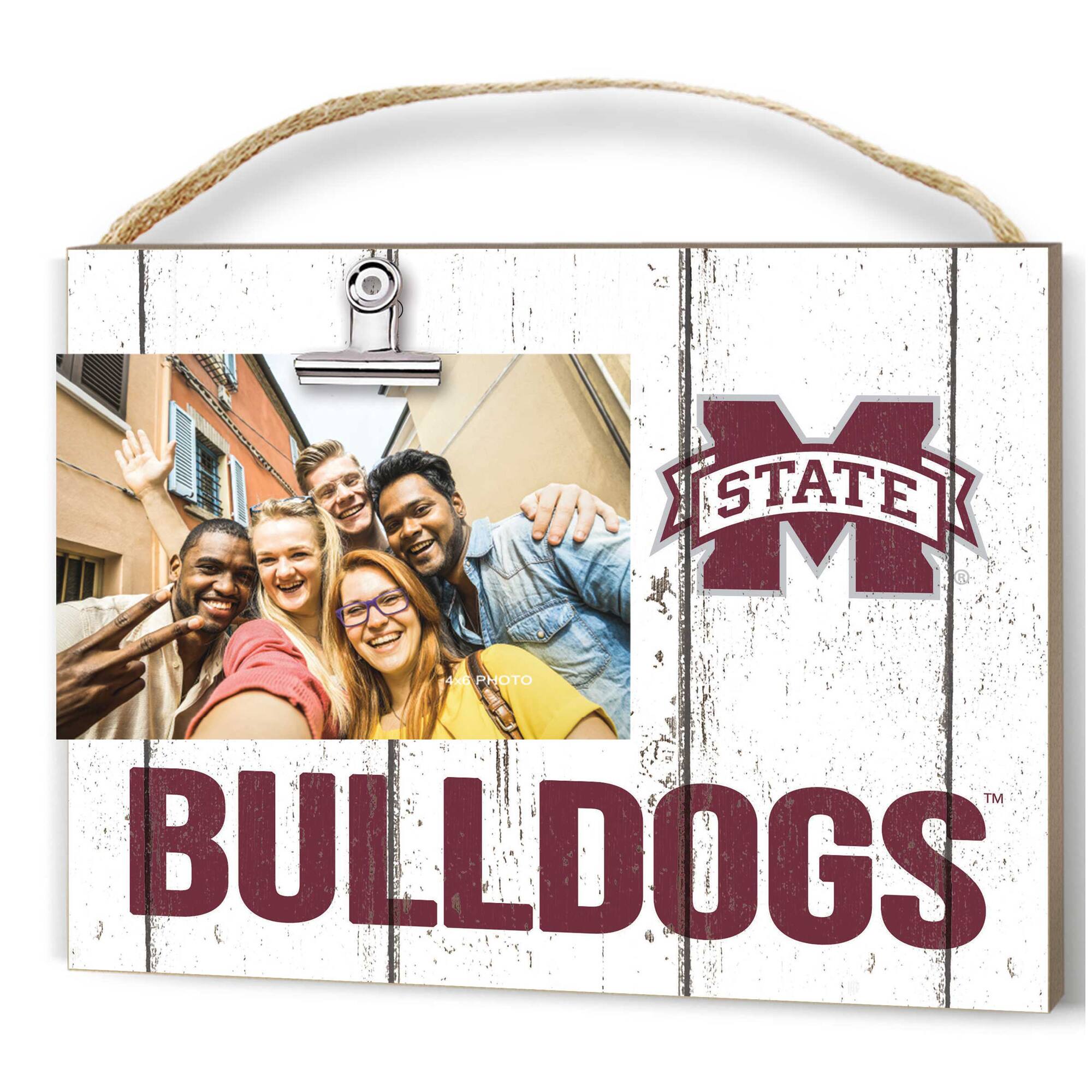 Mississippi State Bulldogs 8'' x 10'' Weathered Clip It Frame