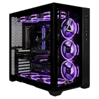 CLX SET Gaming Desktop - Intel Core i9 14900KF - 64GB DDR5 5600 Memory - GeForce RTX 5070 - 2TB NVMe M.2 SSD, 6TB HDD - Black - Front_Zoom