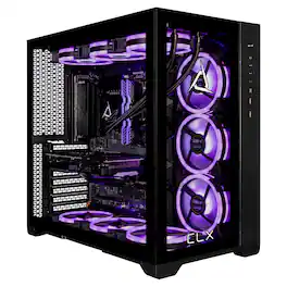 CLX - SET Gaming Desktop - Intel Core i9 14900KF - 64GB DDR5 5600 Memory - GeForce RTX 5070 - 2TB NVMe M.2 SSD, 6TB HDD - Black