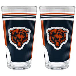 Great American Products - Chicago Bears Two-Piece 16oz. Pint Glass Set - Multicolor