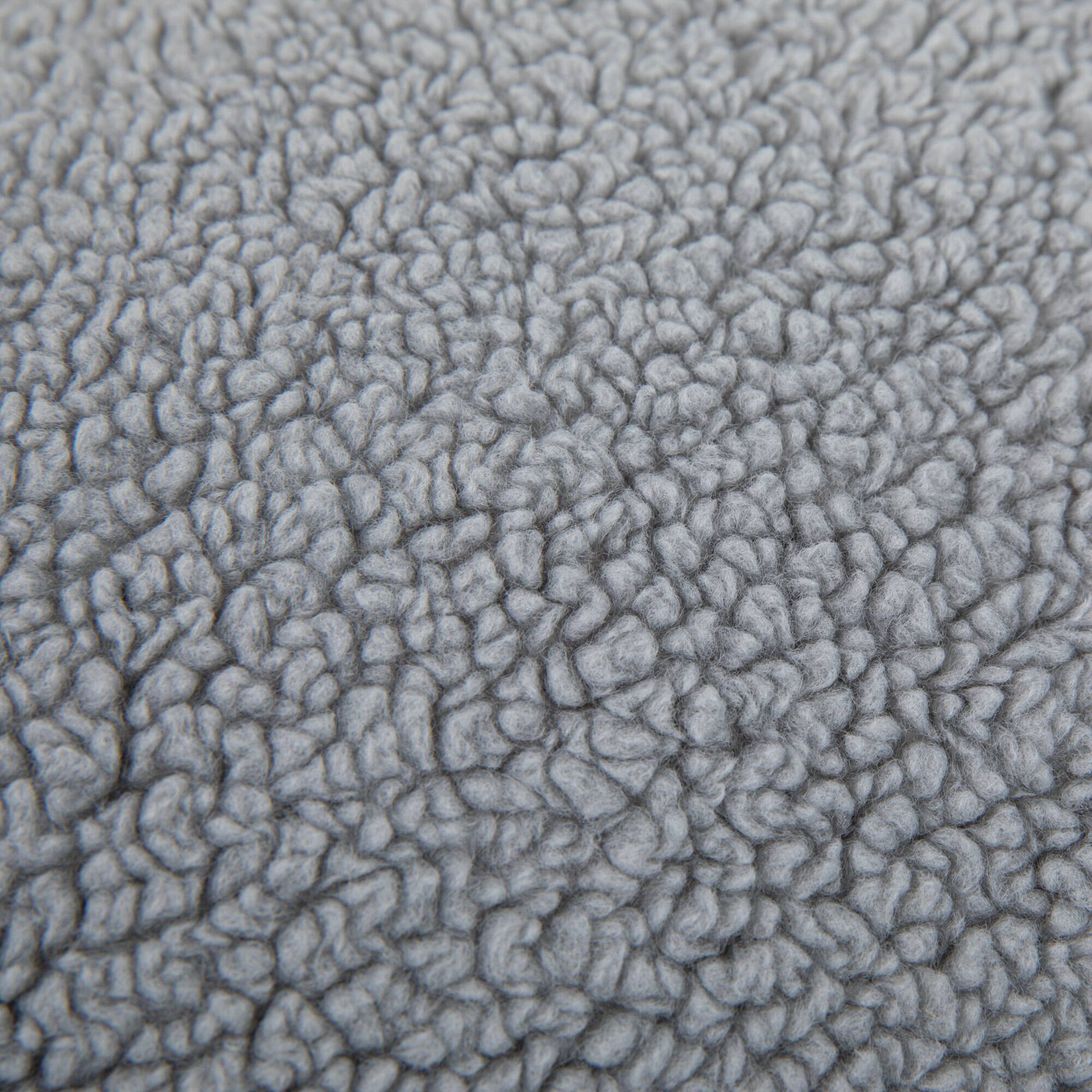 Alt View 9. Emma + Oliver - Small Bean Bag Chair for Kids and Teens - Gray Sherpa.