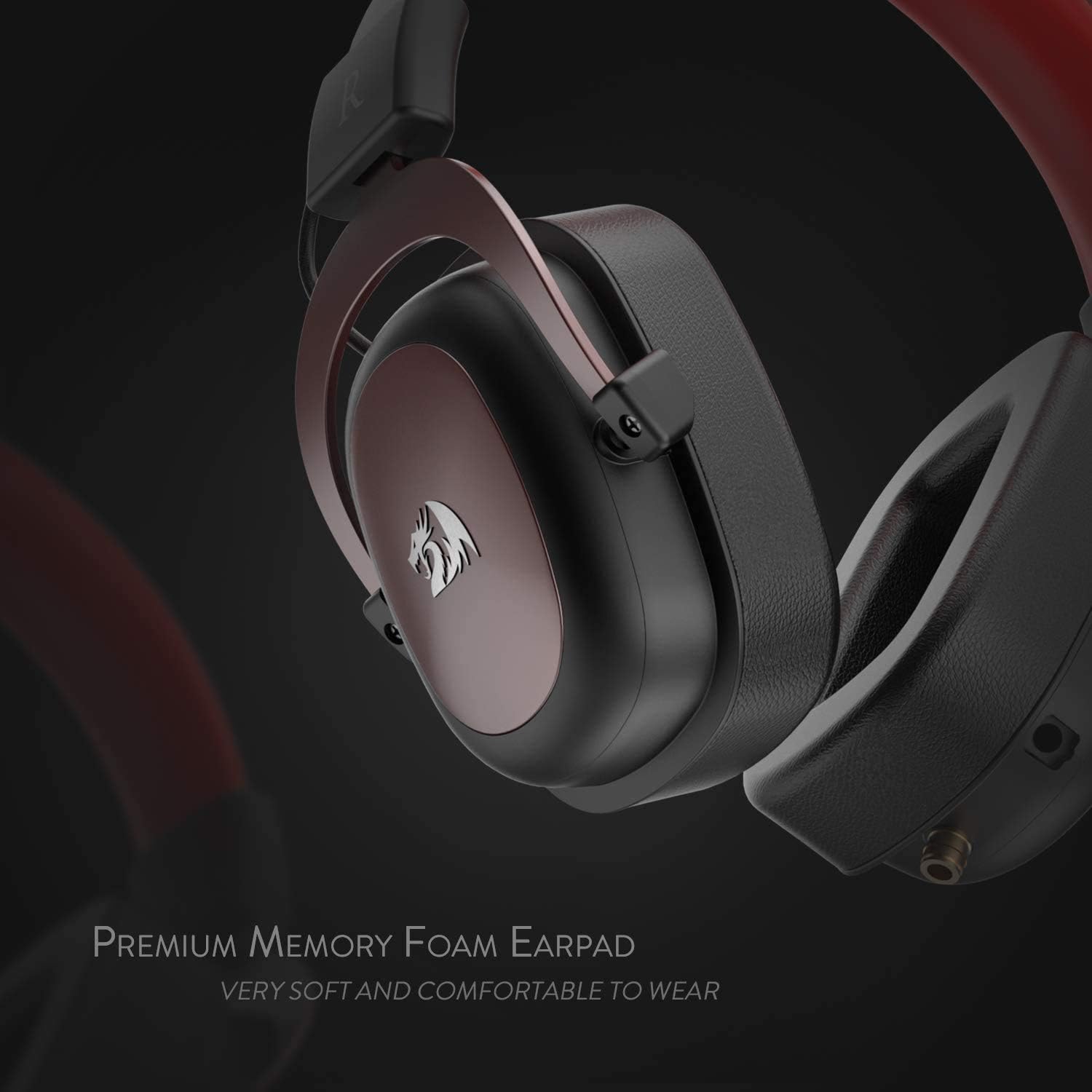 REDRAGON H510 Zeus Wired Gaming Headset 7.1 Surround Sound Memory Foam ...