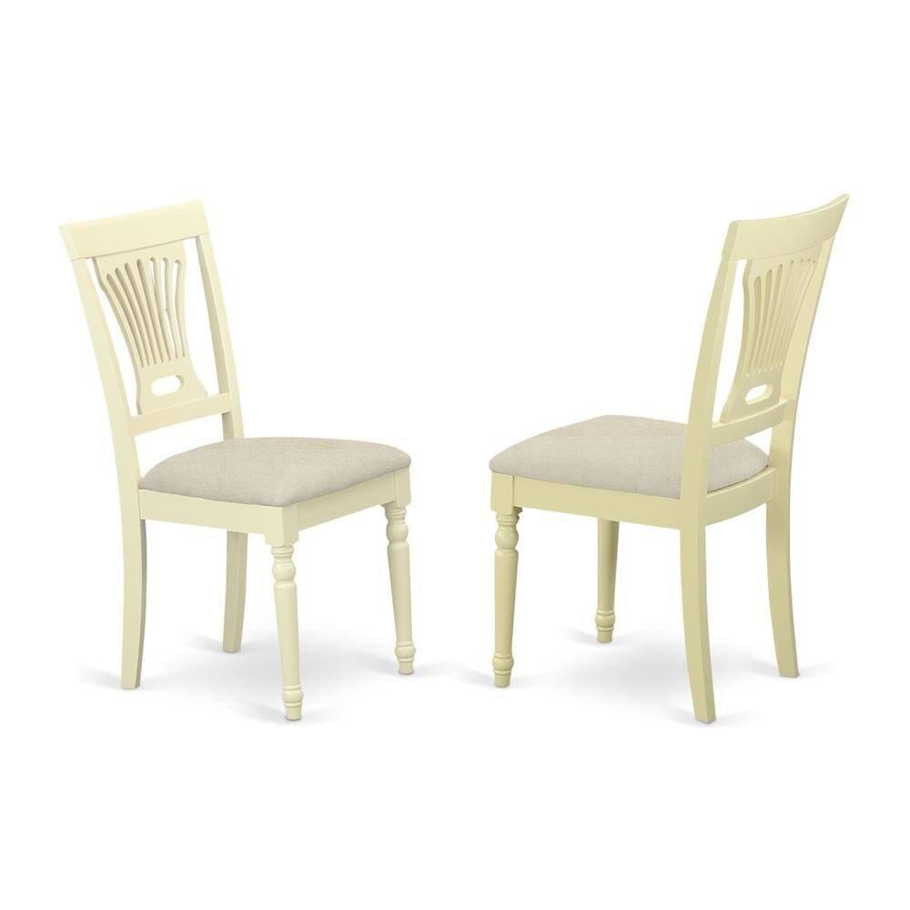 Front. FurniFact - Elegant 3-Piece Dining Table Set – High Top Table & Chairs - Buttermilk & Cherry.