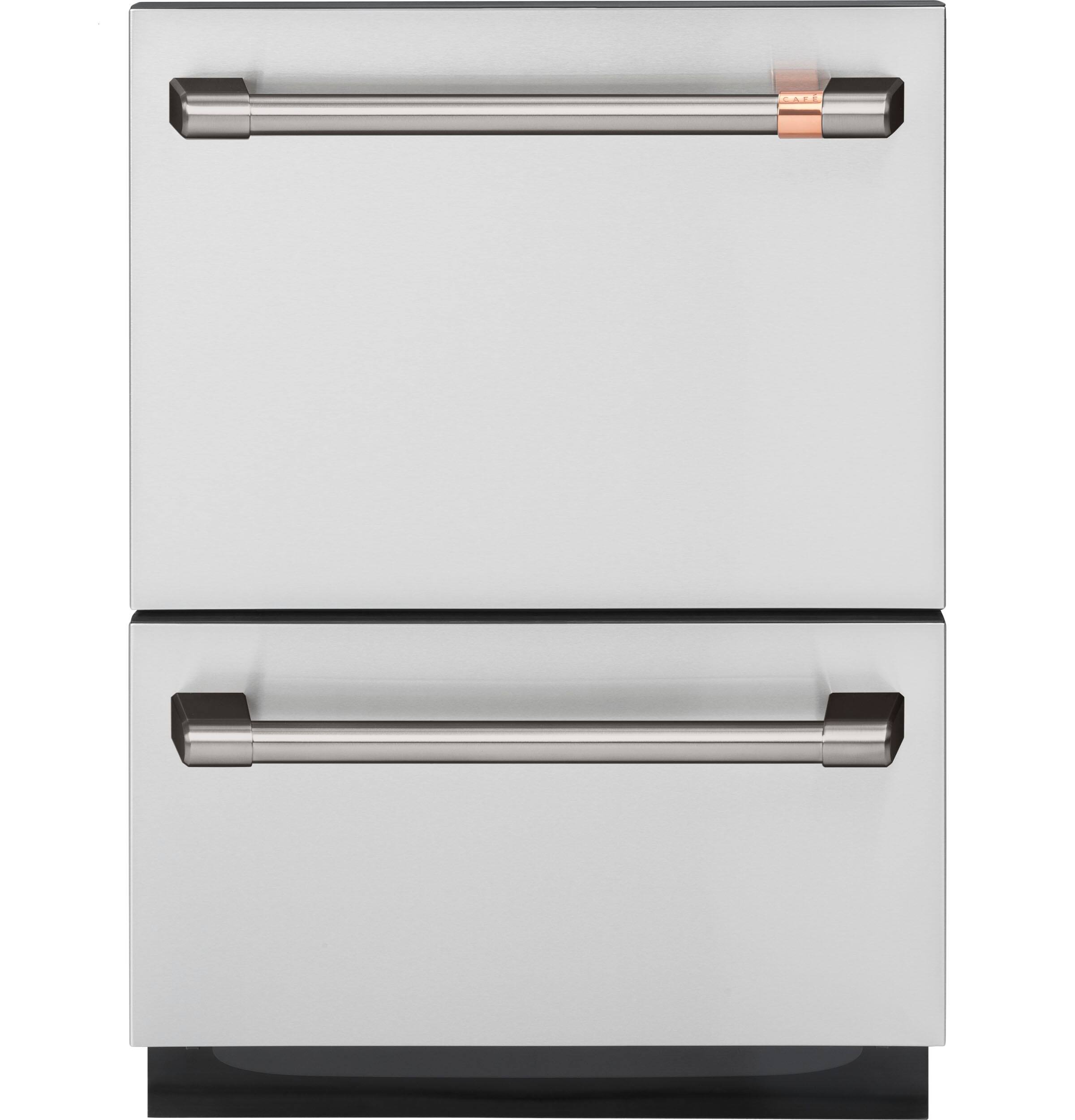 Alt View 40. Café - 24" Top Control Built-In Double Drawer Dishwasher, Customizable - Stainless Steel.