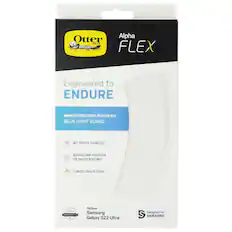 Otter Box Alpha FLEX
Engineered to ENDURE
ADVANCED FLEXIBLE SCREEN PROTECTOR WITH BLUE LIGHT GUARD
ANTI-SCRATCH TECHNOLOGY
ADVANCED DROP PROTECTION FOR SHATTER RESISTANCE
FLAWLESS TOUCH RESPONSE
for/pour Samsung Galaxy S22 Ultra
Designed for SAMSUNG