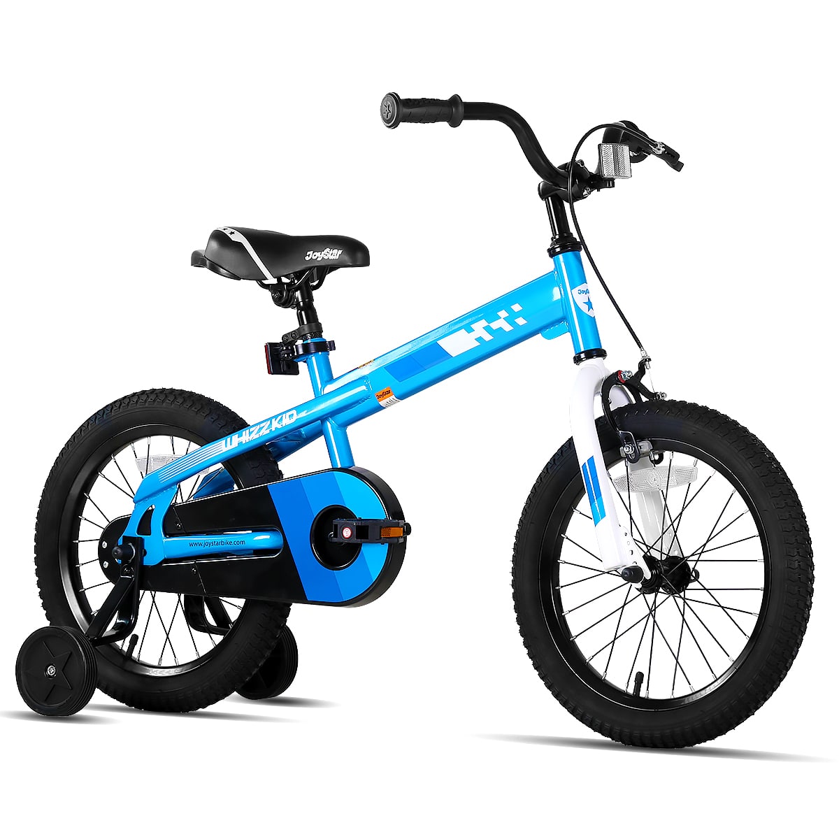 JOYSTAR - Whizz 16" Kids Bike for Toddler & Kids Ages 4-7, BMX Style Children Bicycles with Training Wheels - Blue