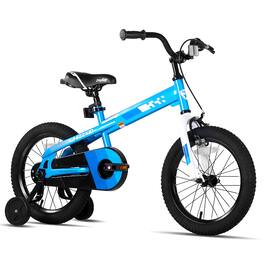 JOYSTAR - Whizz 16" Kids Bike for Toddler & Kids Ages 4-7, BMX Style Children Bicycles with Training Wheels - Blue