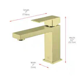 Elegant Kitchen and Bath - Jakob Single Hole Single Handle Bathroom Faucet - Brushed Gold